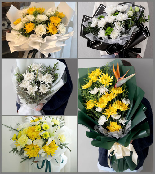 山东莱芜钢城区里辛街道双龙峪村白事花束代送